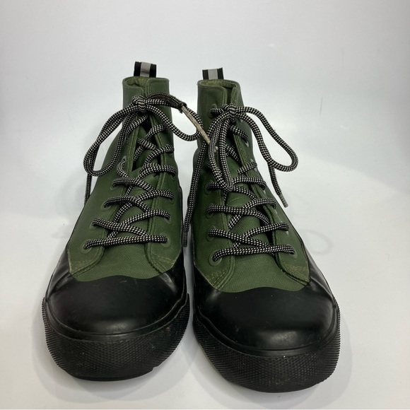 Hunter black dipped lace up boots waterproof rain boots women’s size 8.5 trendy - Picture 3 of 11